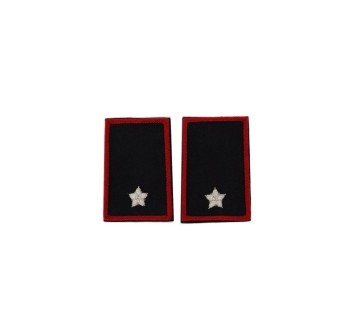 Tubolari Sottotenente Carabinieri ricamati neri Divisa Militare