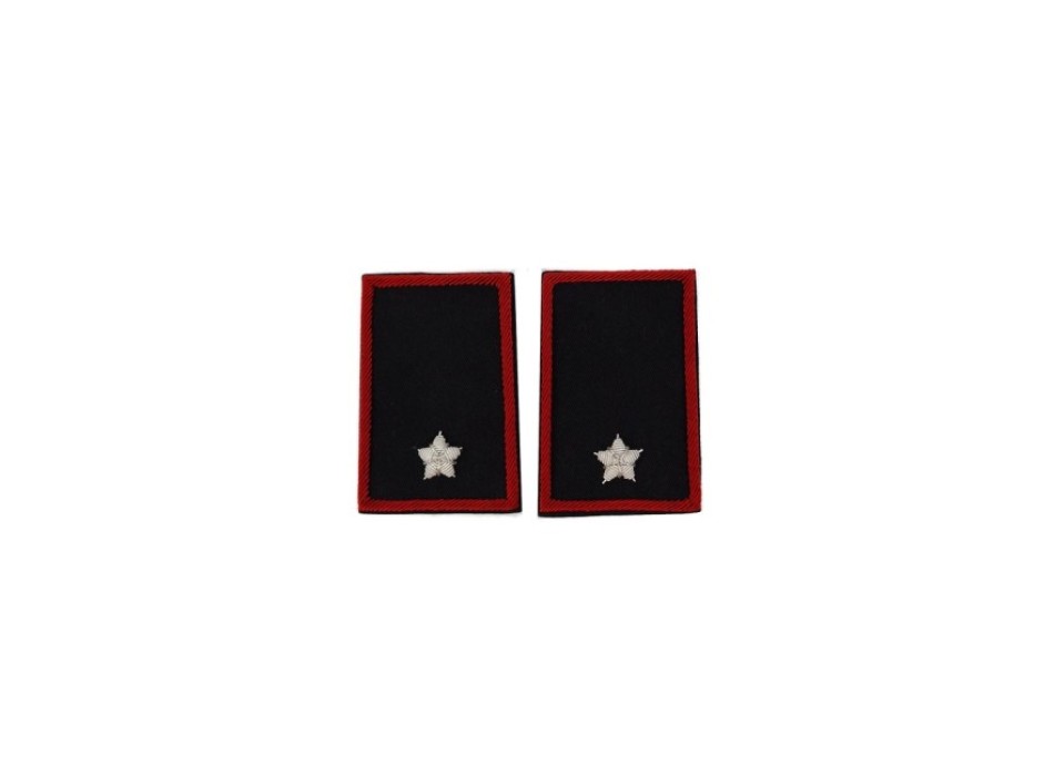 Tubolari Sottotenente Carabinieri ricamati neri Divisa Militare
