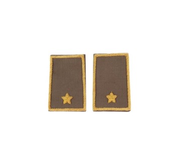 Tubolari Sottotenente Esercito ricamati kaki Divisa Militare