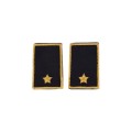 Tubolari Sottotenente Esercito ricamati neri