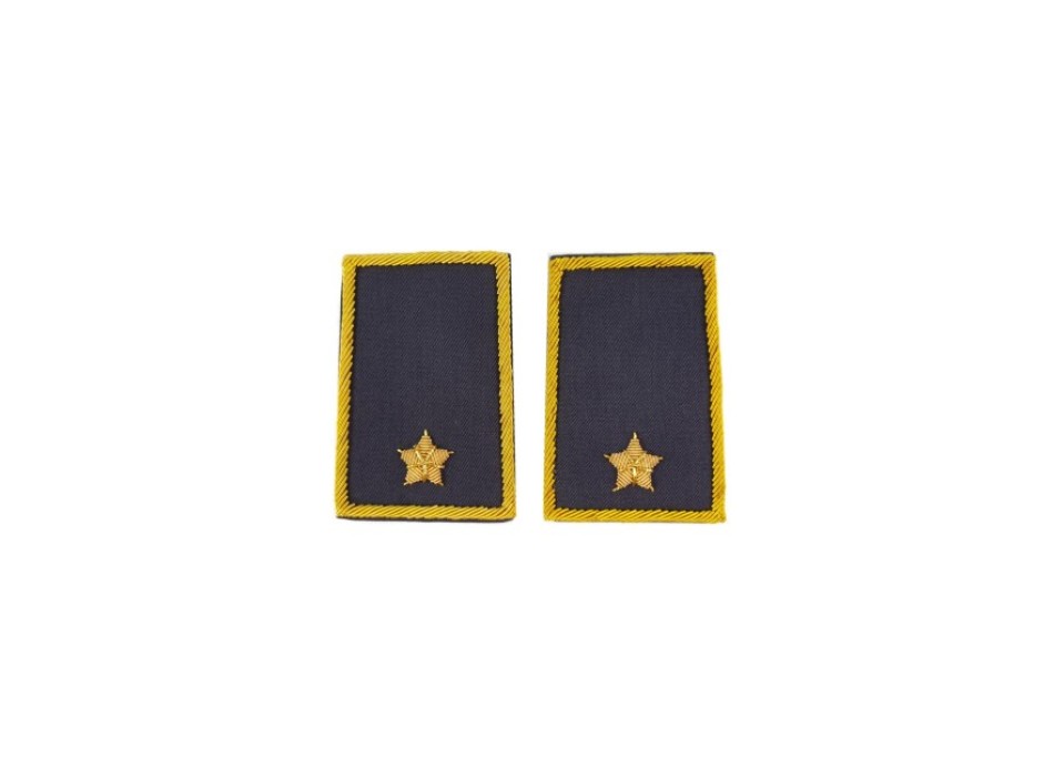 Tubolari Sottotenente Guardia di Finanza ricamati GDF Divisa Militare
