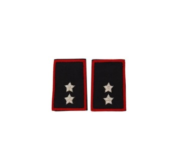 Tubolari Tenente Carabinieri ricamati neri Divisa Militare