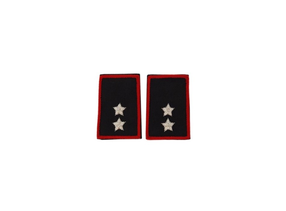 Tubolari Tenente Carabinieri ricamati neri Divisa Militare