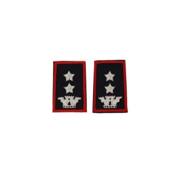Tubolari Tenente Colonnello Carabinieri ricamati neri Divisa Militare