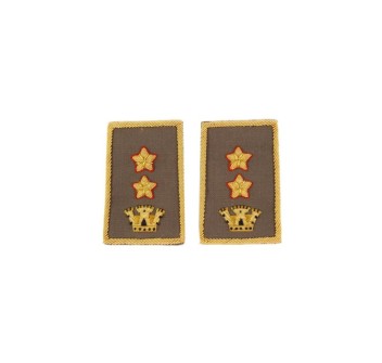 Tubolari Tenente Colonnello Comandante Esercito ricamati kaki Divisa Militare