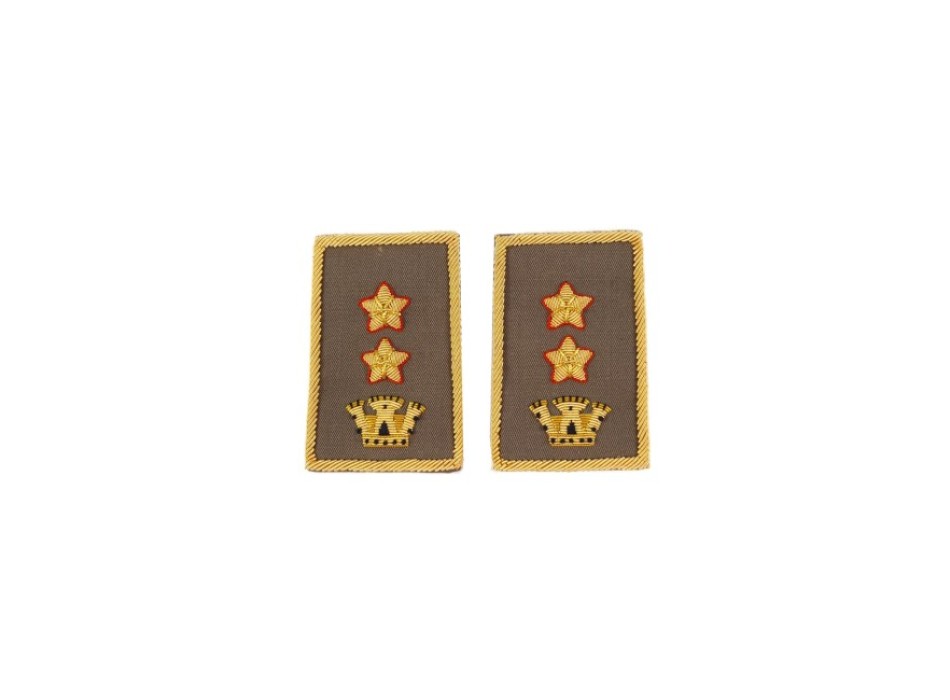Tubolari Tenente Colonnello Comandante Esercito ricamati kaki Divisa Militare