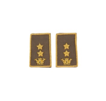 Tubolari Tenente Colonnello Esercito ricamati kaki Divisa Militare