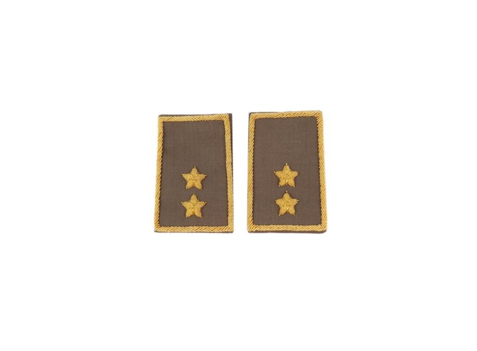 Tubolari Tenente Esercito ricamati kaki Divisa Militare