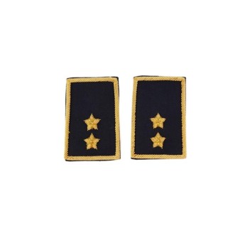 Tubolari Tenente Esercito ricamati neri Divisa Militare