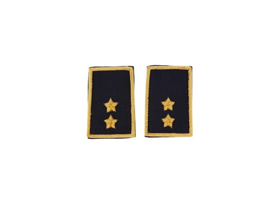Tubolari Tenente Esercito ricamati neri Divisa Militare