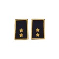 Tubolari Tenente Esercito ricamati neri