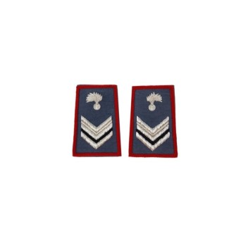 Tubolari Vicebrigadiere Carabinieri ricamati blu Divisa Militare