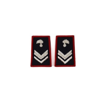 Tubolari Vicebrigadiere Carabinieri ricamati neri Divisa Militare