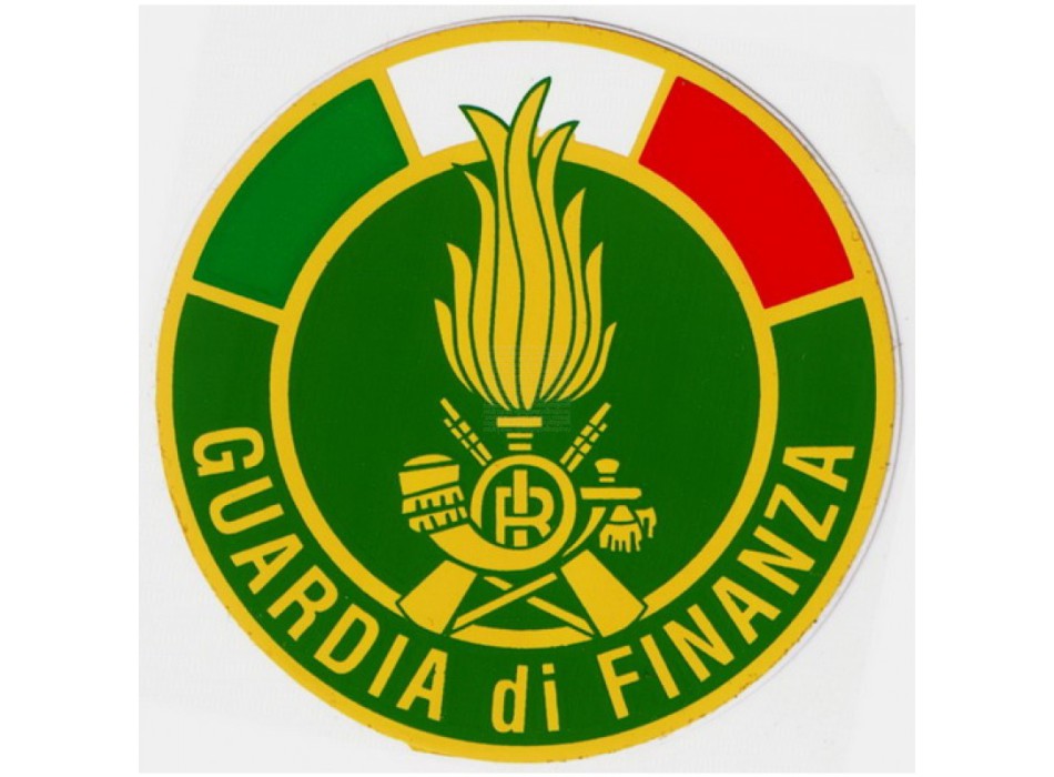 Vetrofania GDF Guardia di Finanza Divisa Militare