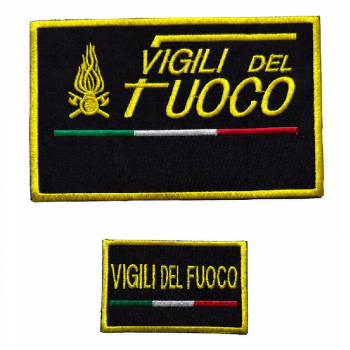 Vigili del fuoco Kit 3 patch ricamate per borsone personalizzate Divisa Militare
