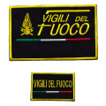 Vigili del fuoco Kit 2 patch ricamate per borsone, zaino, magliette