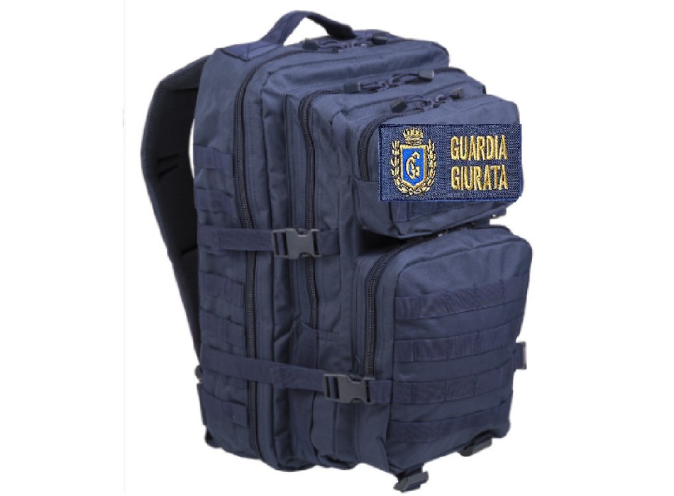 Zaino blu guardia giurata gpg grande Divisa Militare