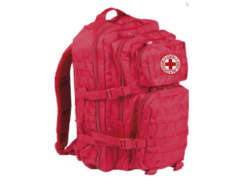 Zaino rosso grande litri 36 cri Croce Rossa Divisa Militare